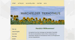 Desktop Screenshot of marchfelder-tiernothilfe.at
