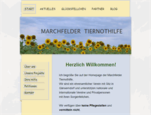 Tablet Screenshot of marchfelder-tiernothilfe.at